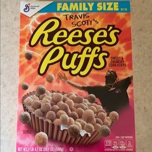 Limited edition sold out Travis Scott cereal box